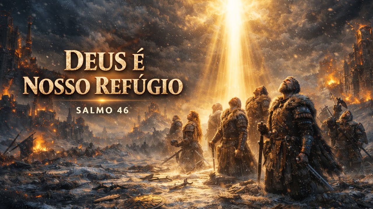 DEUS É NOSSO REFÚGIO (Salmo 46) | Viking Gospel Marcial | Reinos Caem, Deus Reina