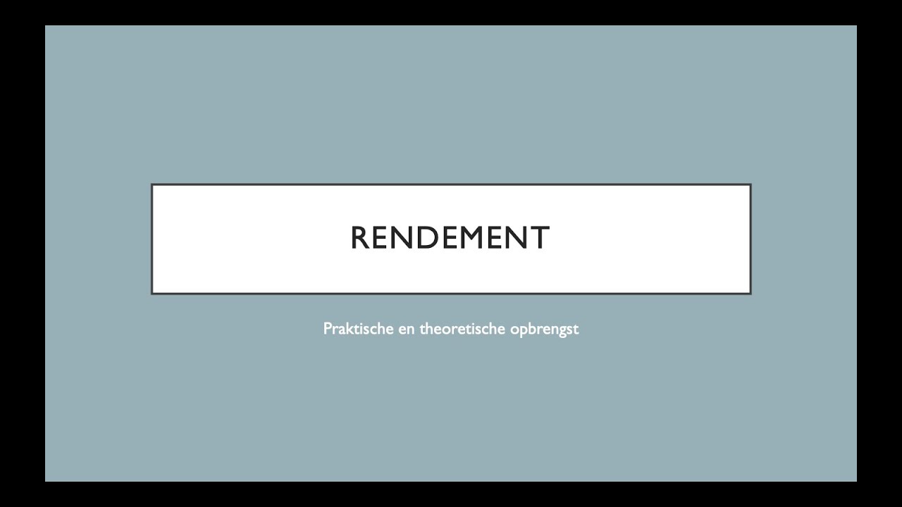 Rendement