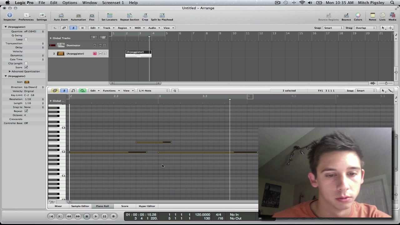 Logic Pro 9 Tutorial - Arpeggiator