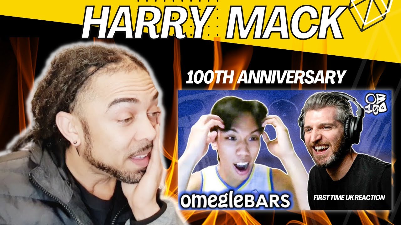 HE IS NOT HUMAN !!!! For The Fans  - Harry Mack Omegle Bars 100 [UK REACTION]