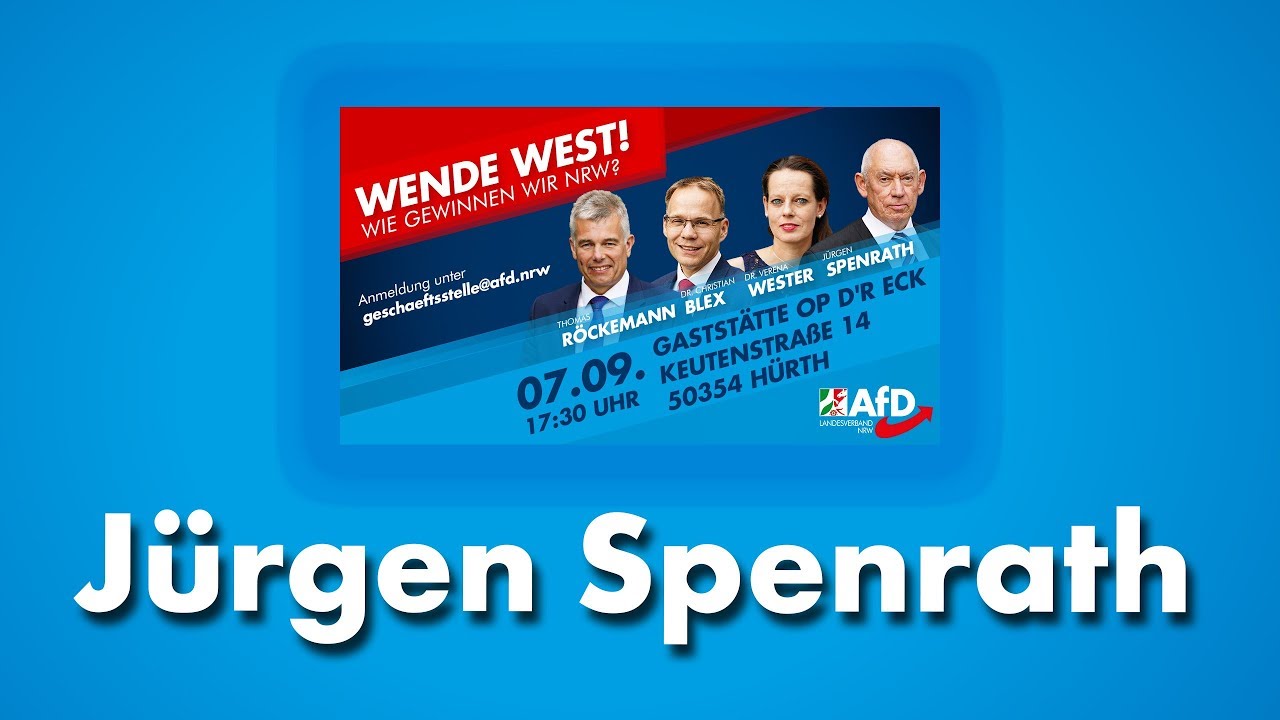 J&uuml;rgen Spenrath (AfD): Wende West - Demokratie an der Basis