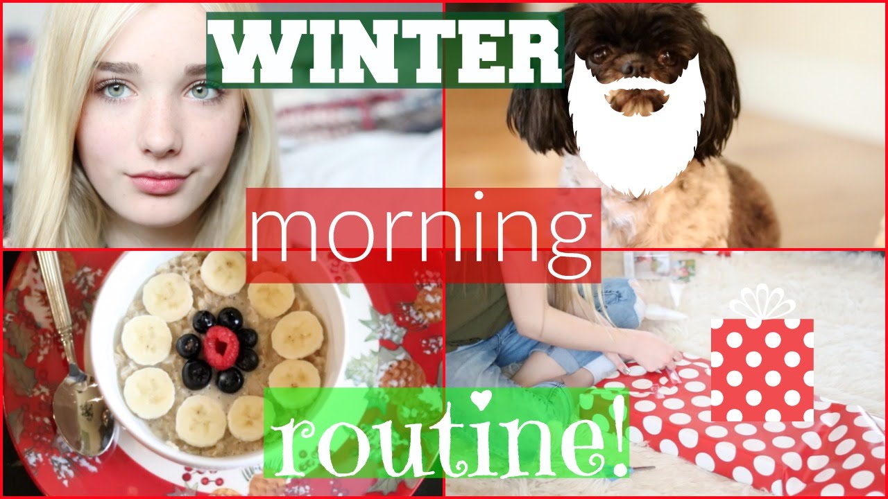 WINTER BREAK MORNING ROUTINE 2015! | Avrey Ovard