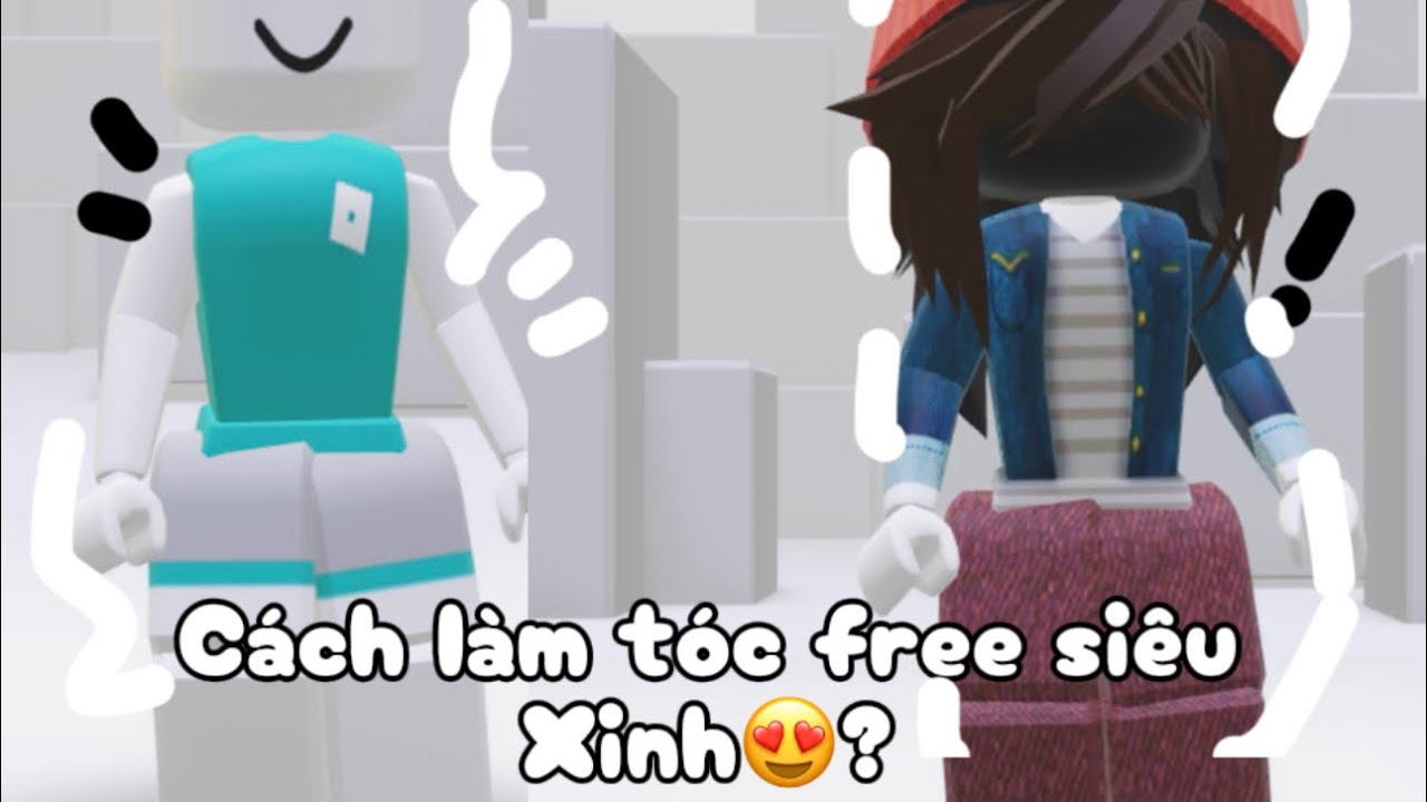 Cách làm tóc siêu xinh free😍?#roblox #free#item