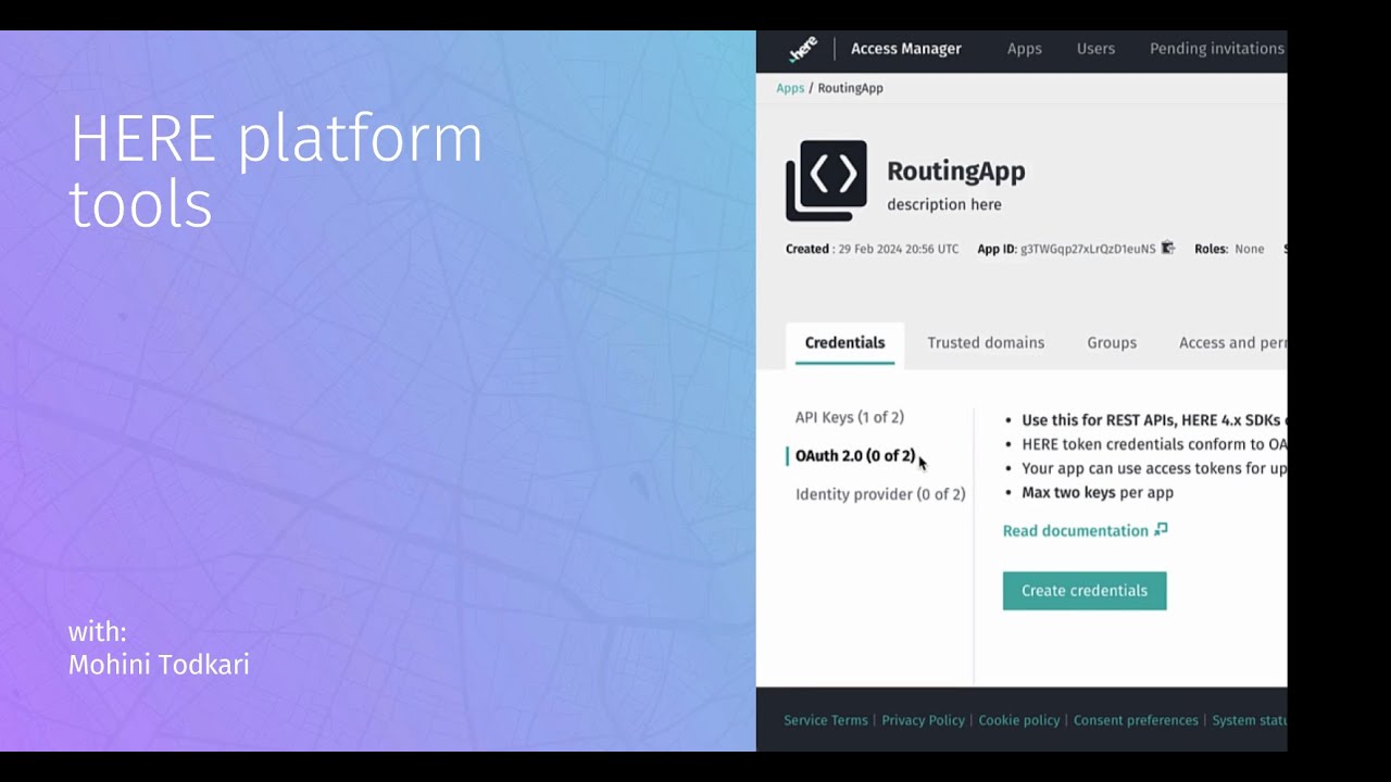 HERE platform tools