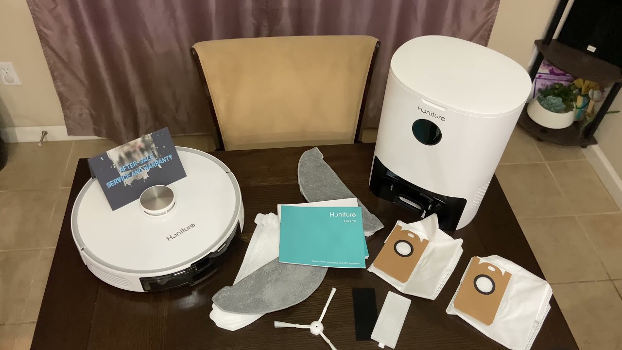 Honiture Q6 Pro Review / Unboxing / App - Combo Mapping, Vacuum, Mop, Self emptying Bin System