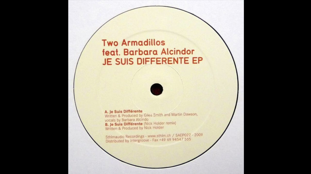 Two Armadillos   A Je suis differente feat  Barbara Alcindor- Sthlmaudio Recordings