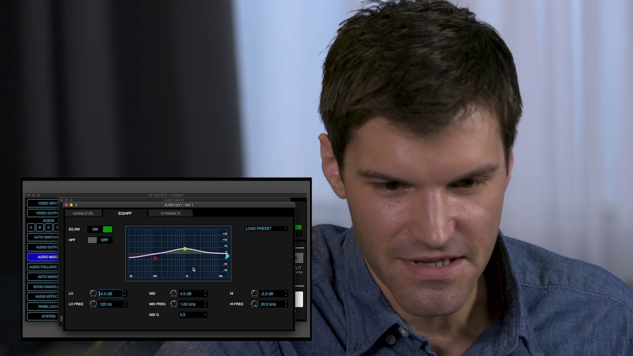 Roland VR-1HD Streaming Mixer Tutorial #4: Audio Panel Features