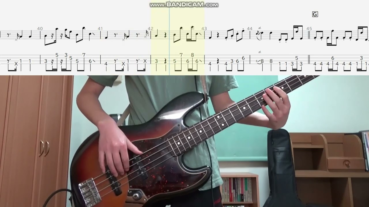 【弾いてみた】Grapefruit Moon/TOMOO【by 山田拓実 Bass Tab】