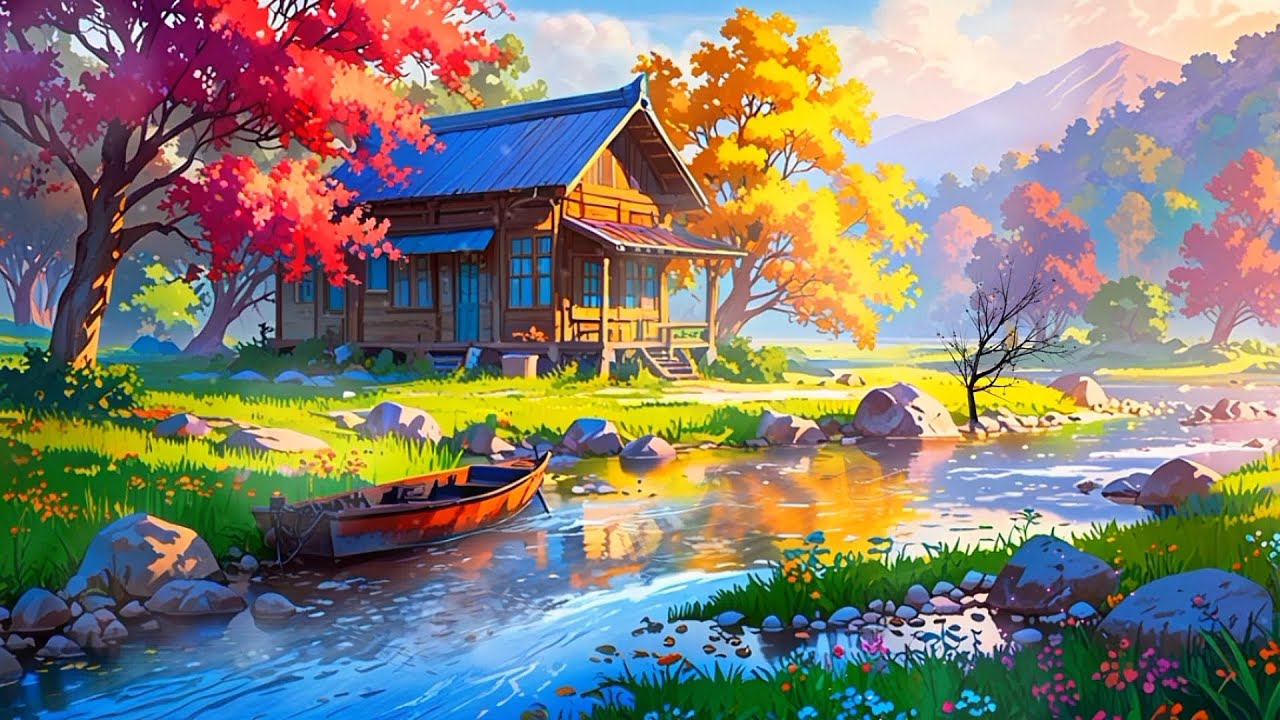 Peaceful Relaxing Piano with Water Sounds - Sleep Music, Stress Relief Music, Stop Overthingking