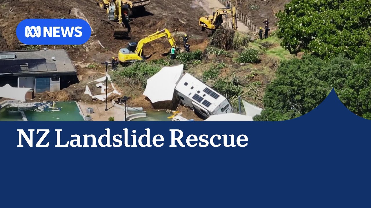 Six confirmed missing in landslide at New Zealand's Mount Maunganui | ABC NEWS