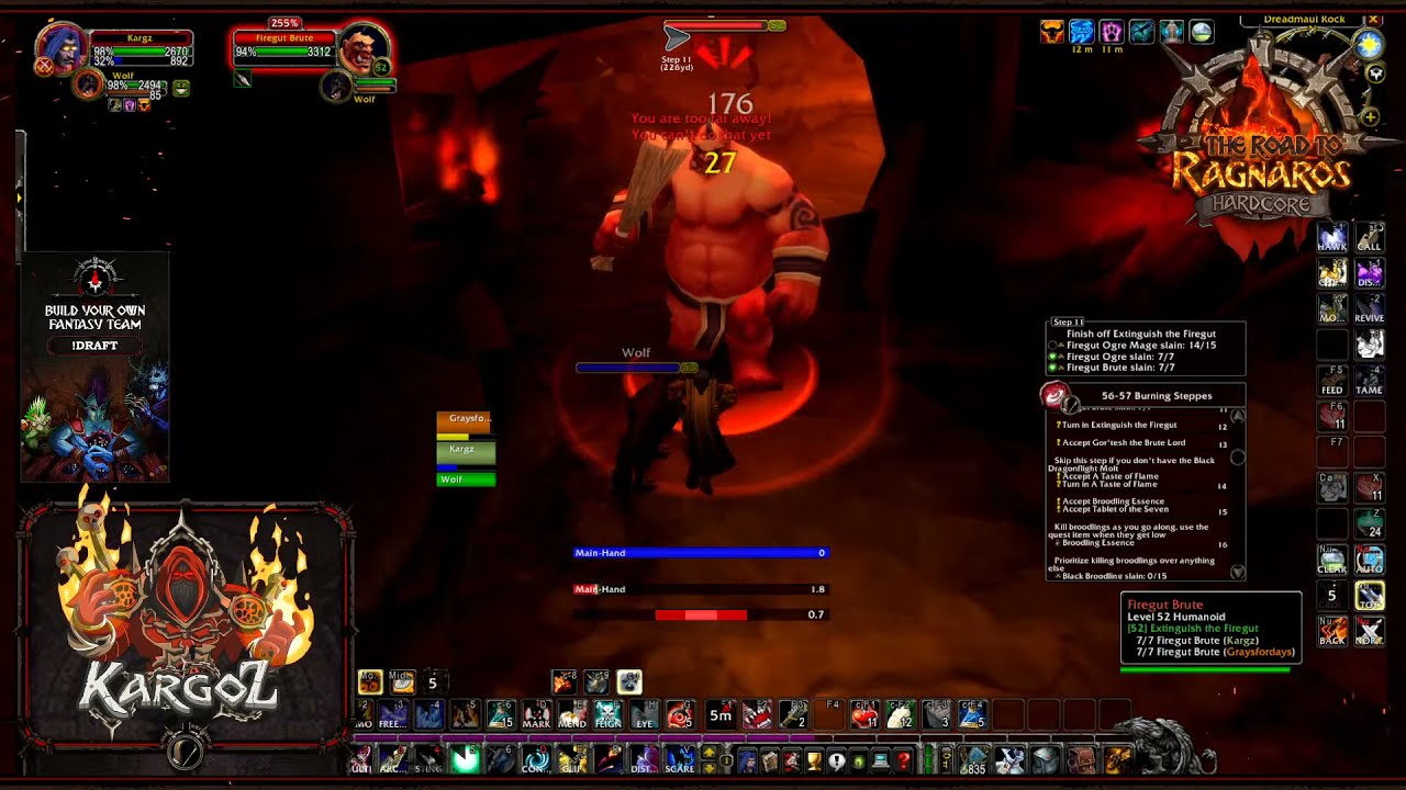 THE FINAL PUSH TO 60 - ROAD TO RAGNAROS DUO LEVELING WITH GRAYS