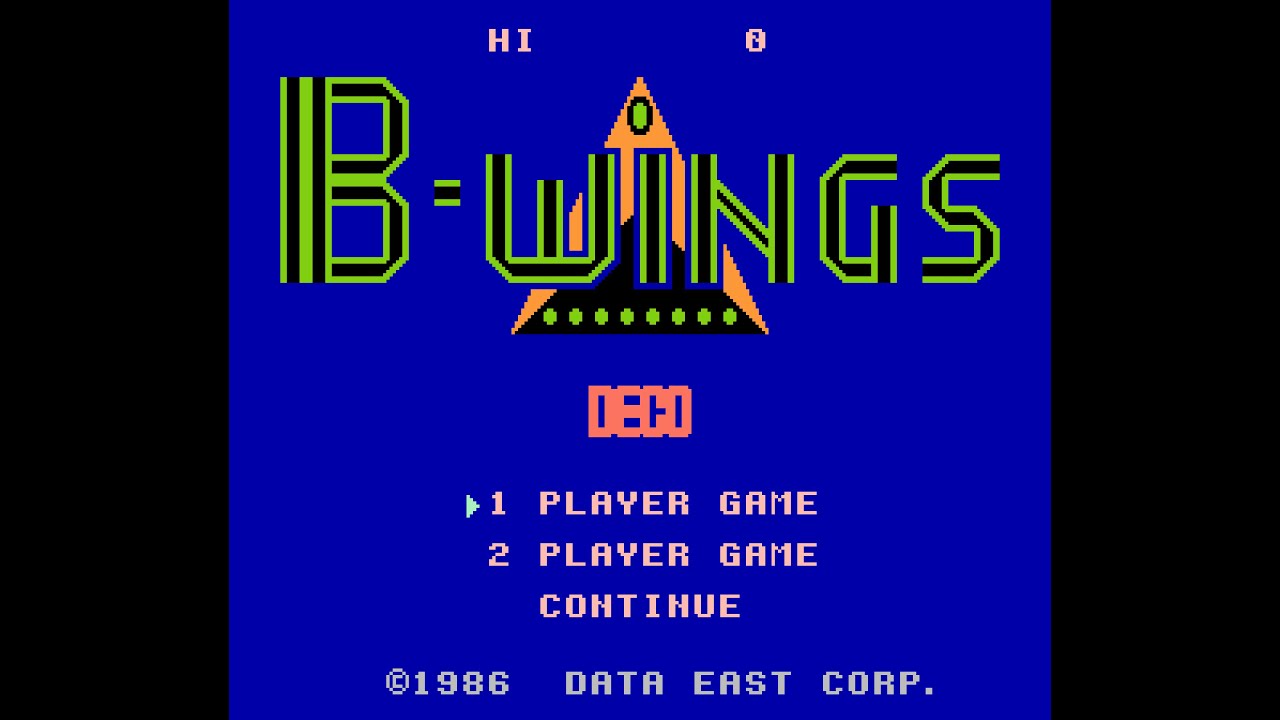 B-WINGS (FC) 全クリア (ノーミス / ノースキップ / 1061180点)