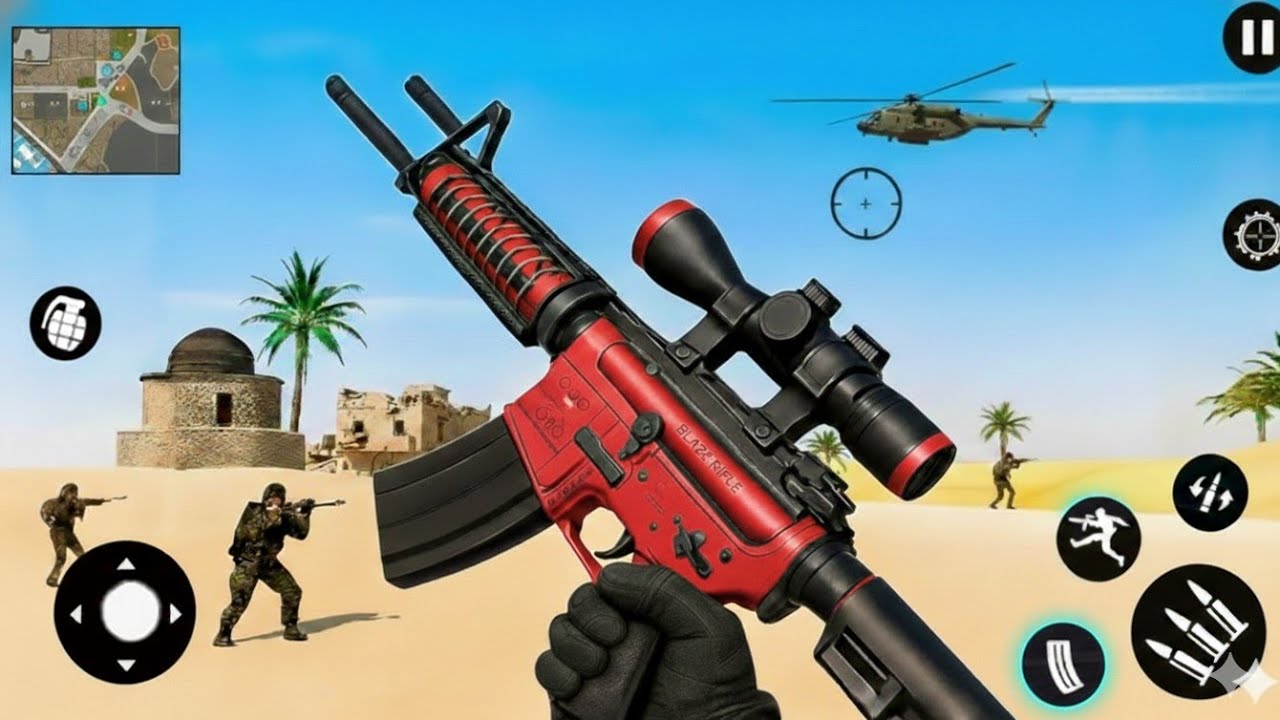 FPS Robot Shooter Strike Anti-Terrorist Shooting🚁🪂 New #2026 Update  Android GamePlay #6