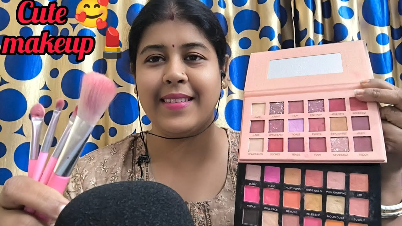 ASMR doing your Cute 🥰 look makeup💄💄(Personal attention) 