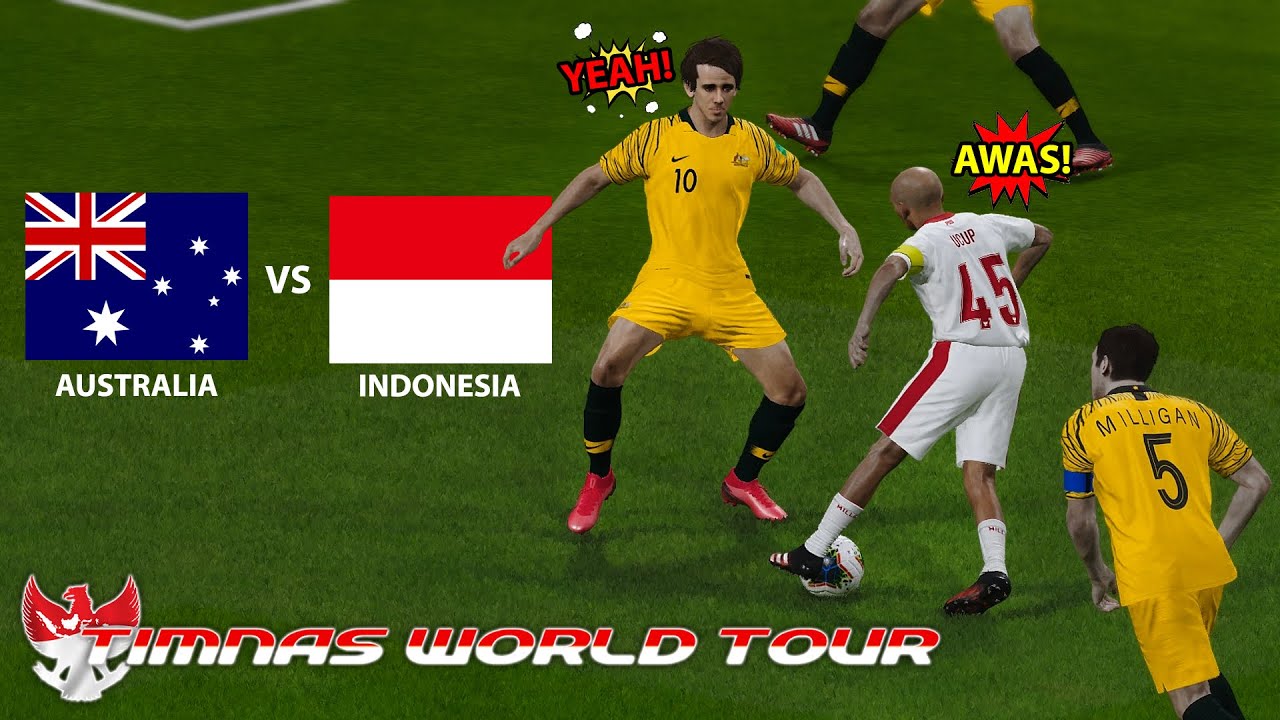 GANAS! BOTAK SANG PENGHANCUR!! INDONESIA VS AUSTRALIA | TIMNAS WORLD TOUR