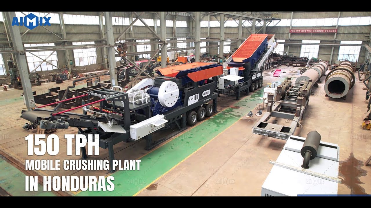 Mobile Crushing Plant Finished Manufactured and Ready to Honduras #aimix