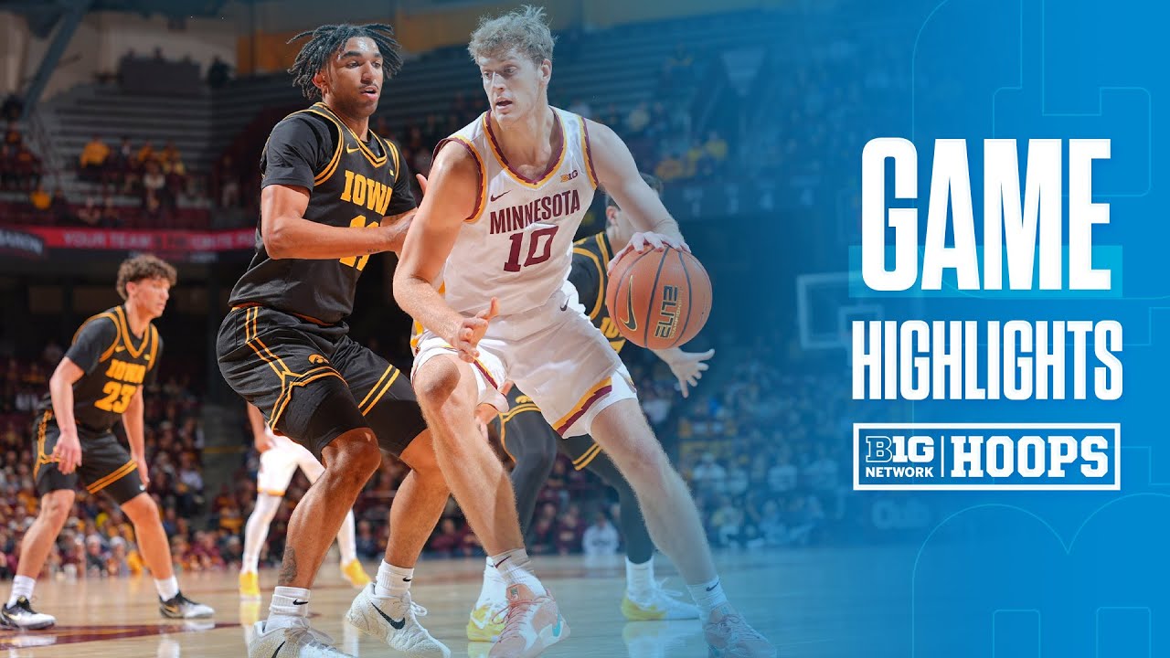 Iowa at Minnesota | HIGHLIGHTS | Big Ten Basketball | 01/06/2026