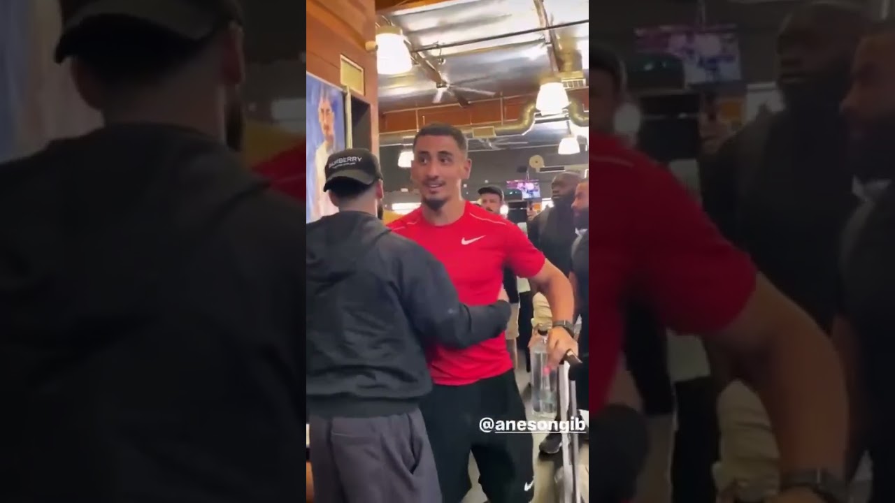 Adam Saleh and Slim meet Gib 👀 #socialgloves #anesongib #slim #adamsaleh #boxing