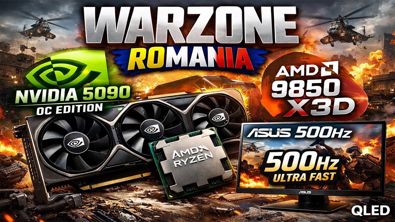 🔴 LIVE  🔴 WARZONE ROMANIA - ASUS 5090  , ASUS 2K 500 HZ ATAT S-A PUTUT