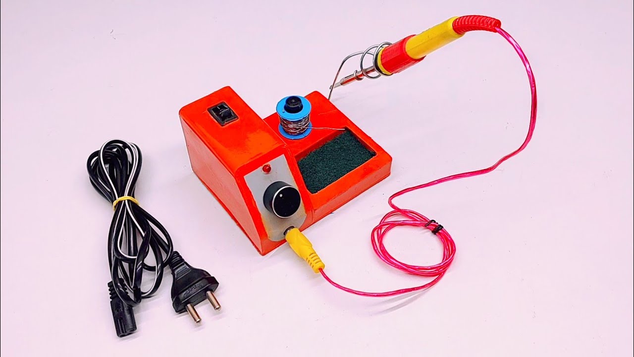 How to make Adjustable Soldering Iron from PVC pipe