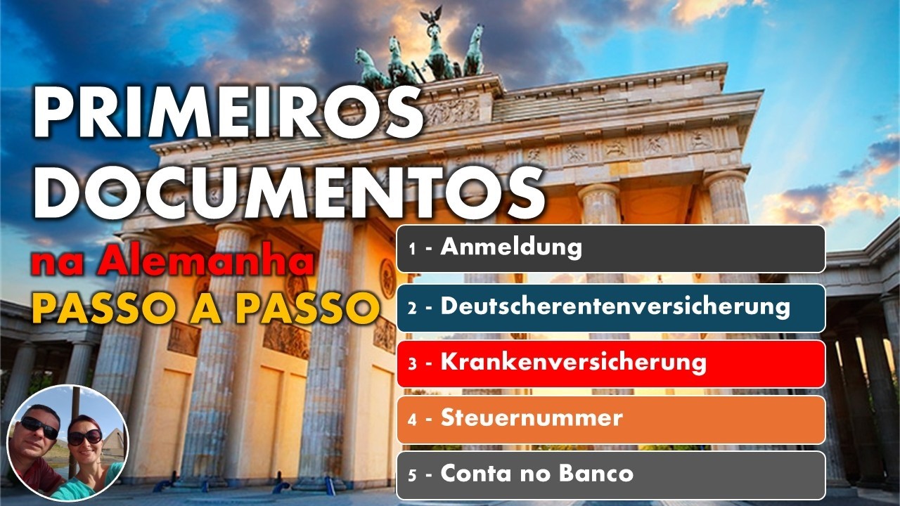 Primeiros documentos na ALEMANHA: Anmeldung / Krankenversicherung / Conta no Banco... PASSO a PASSO