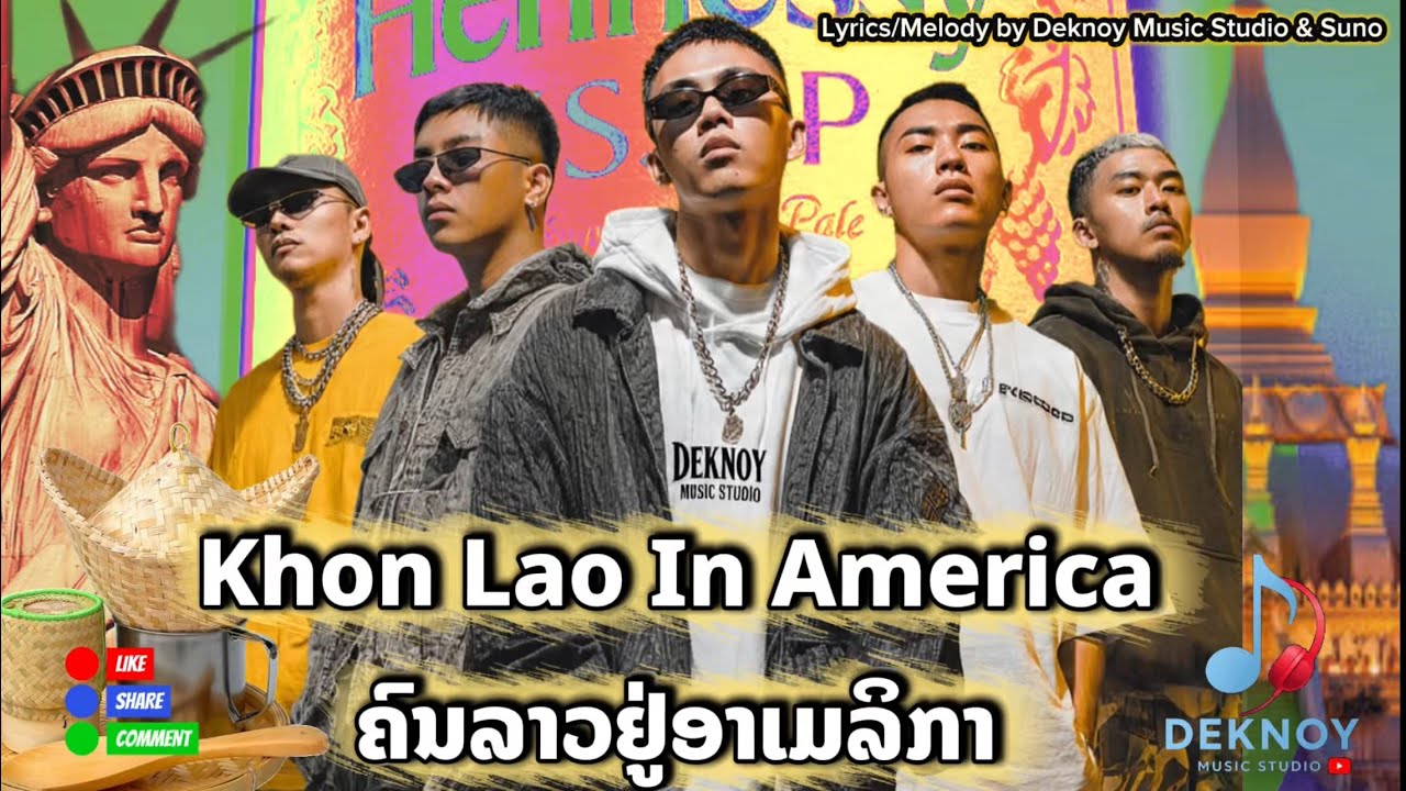 ຄົນລາວຢູ່ອາເມລິກາ | Khon Lao In America [Official Audio MV] Rap Version by DMS & Suno.
