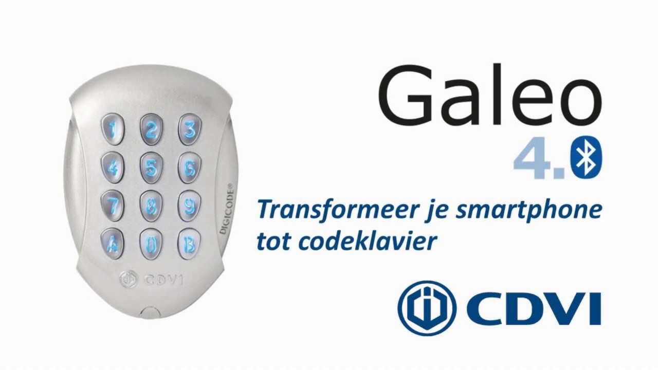 CDVI | Galeo4.0 met bluetooth