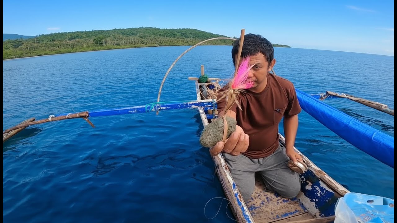 Dapat sambaran keras di tubiran karang pakai umpan sabiki bulu ayam
