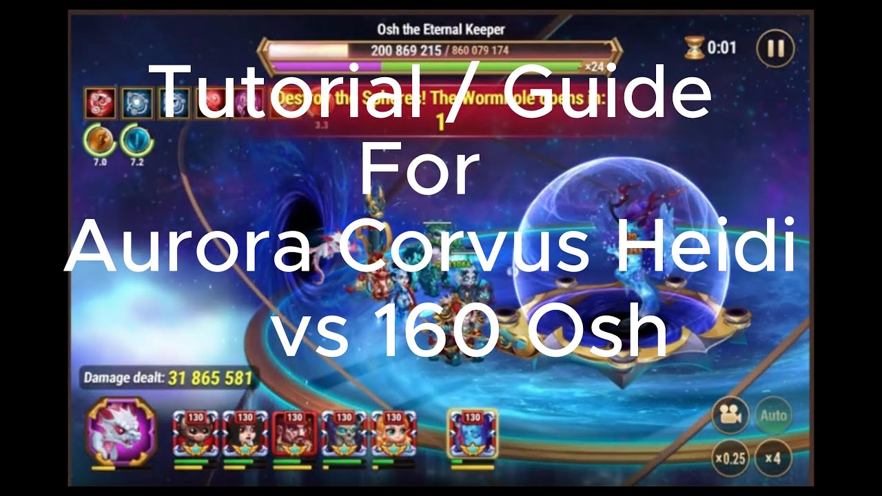What is The Second BEST team vs 160 Osh in Asgard Aurora Corvus Heidi is!   Hero Wars Dominion Era