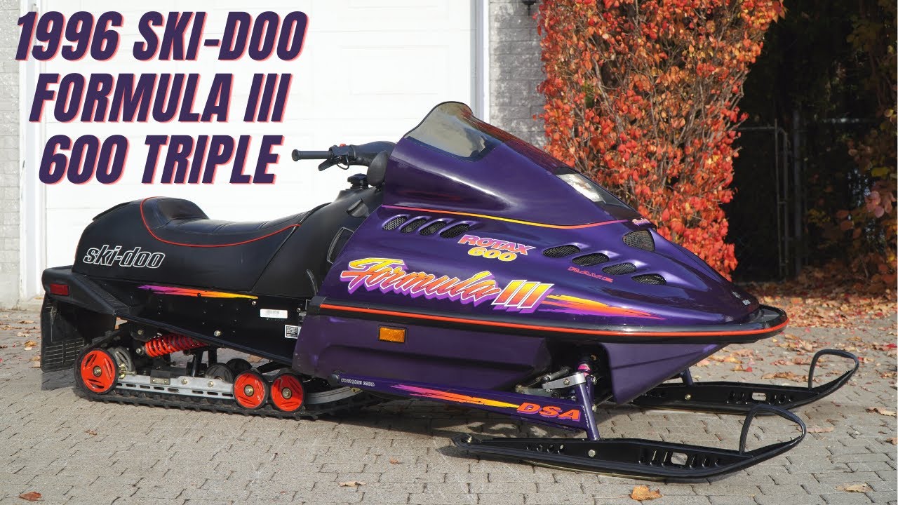 1996 Ski-Doo Formula III 600 triple cold start & run