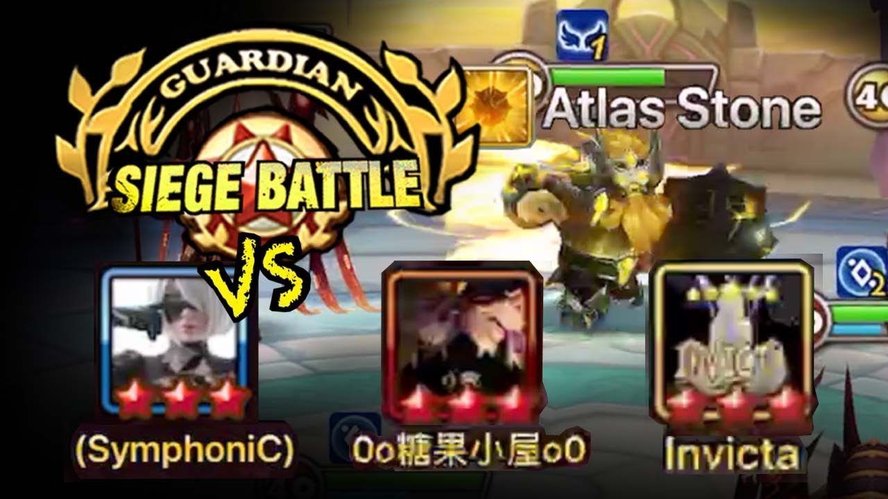 Guardian Siege Battle vs Chinese Guild & Invicta - Summoners War