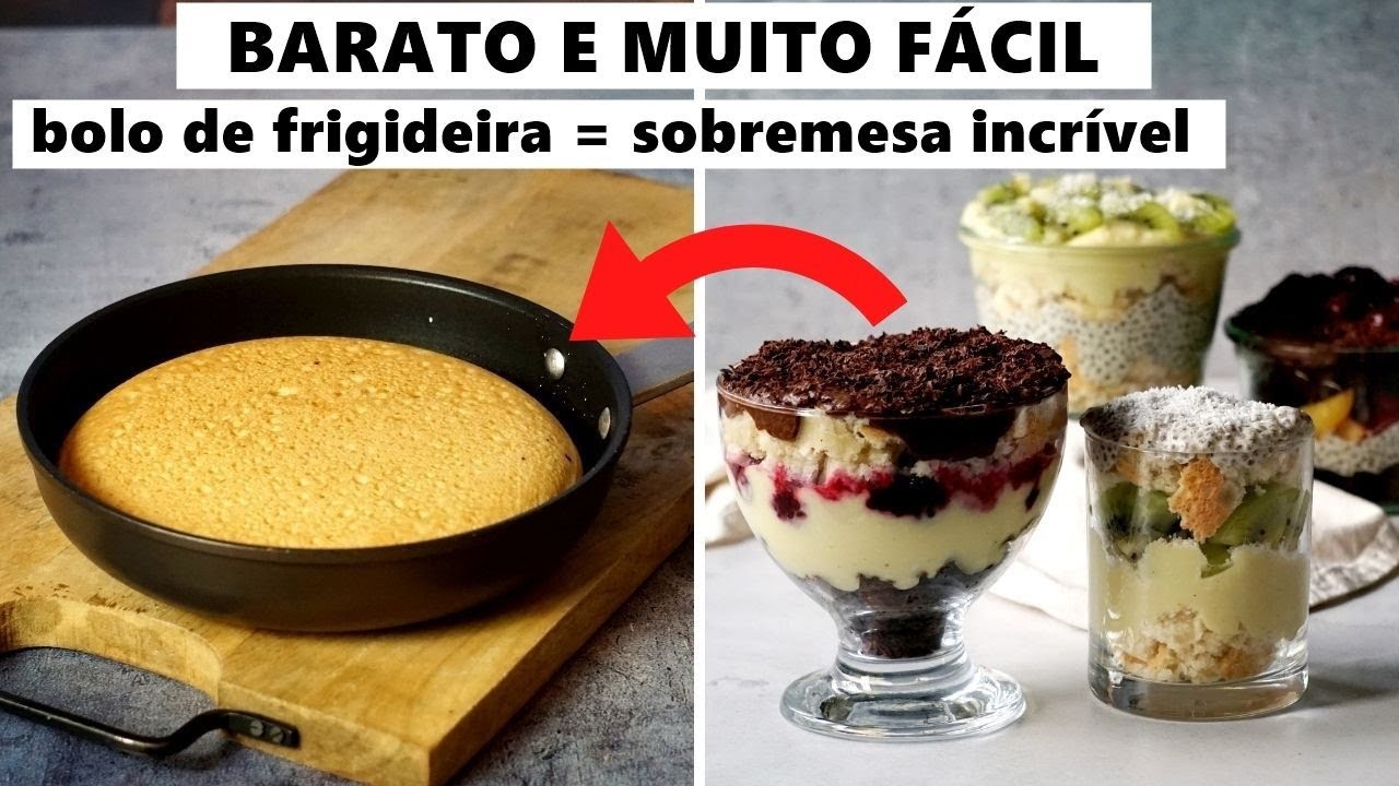 Prepare uma sobremesa  sem forno em 20 minutos /vegana, sem ovos e fácil