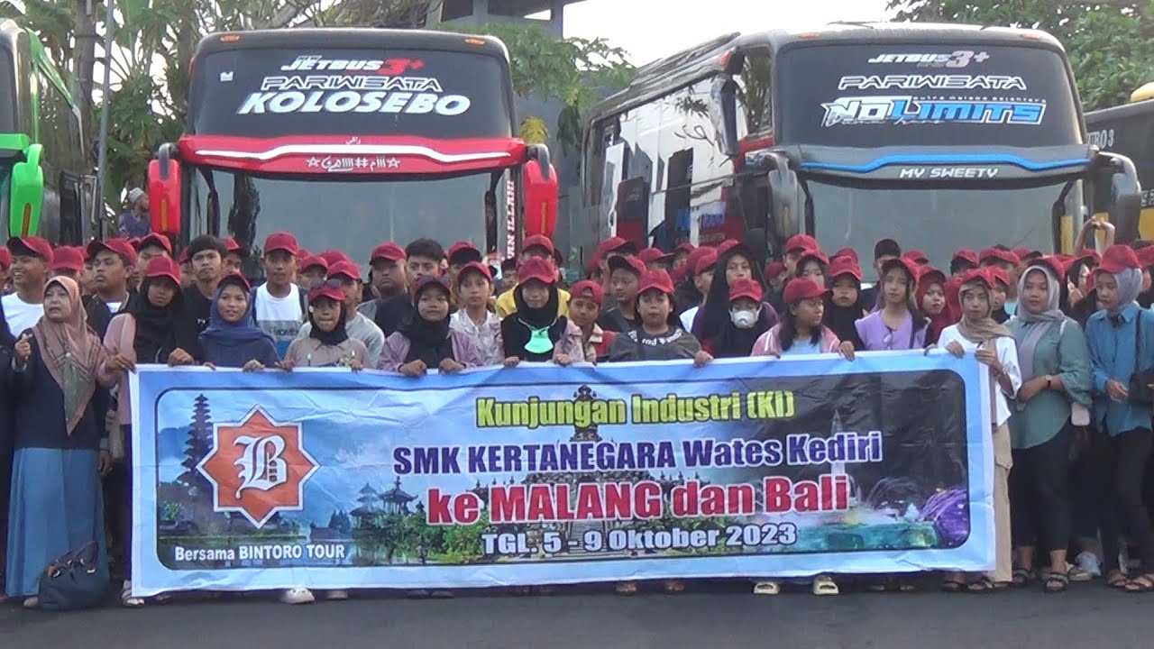BINTORO TOUR KUNJUNGAN INDUSTRI SMK KARTANEGARA WATES KEDIRI  TGL 05 - 09 OKTOBER 2023
