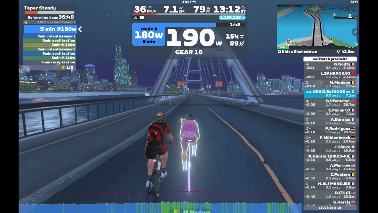 ZWIFT #100 TDZ x GRAN FONDO TAPER on Shisa part.1
