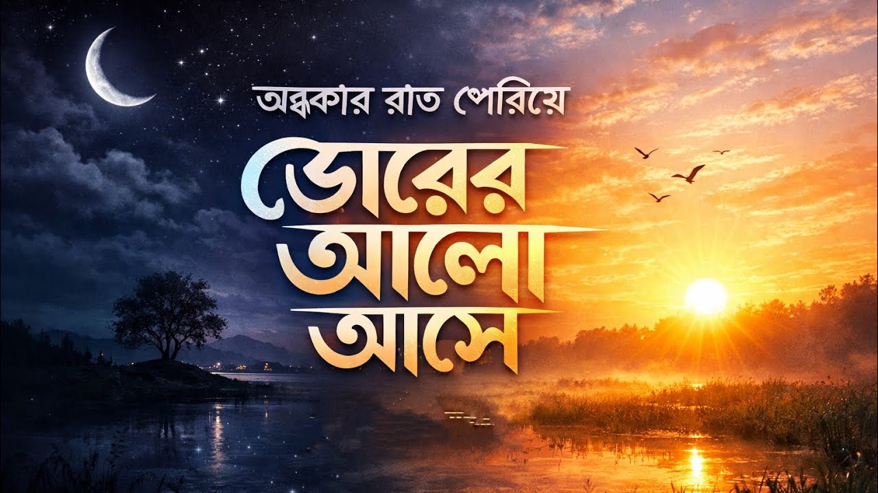 অন্ধকার রাত পেরিয়ে ভোরের আলো আসে ❤️🏞️🏜️