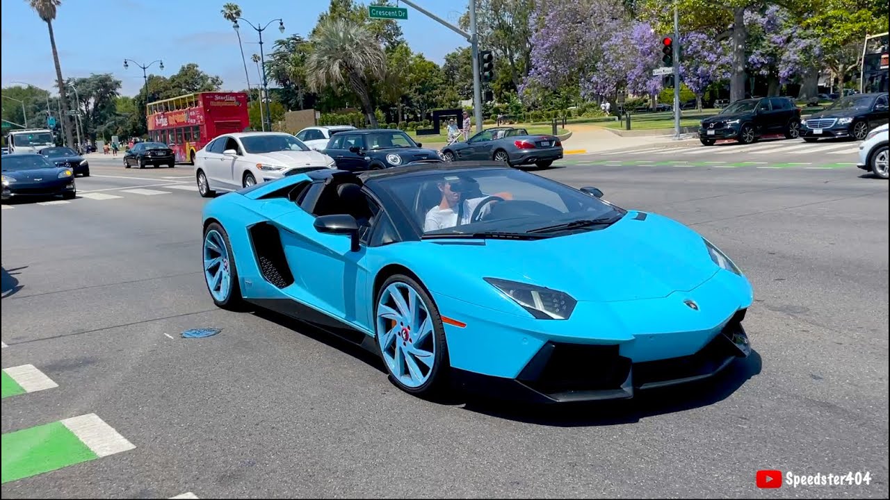 The Weirdest & Coolest Cars You See In Beverly Hills! Ferrari F40, Tesla Model S Convertible, Etc.