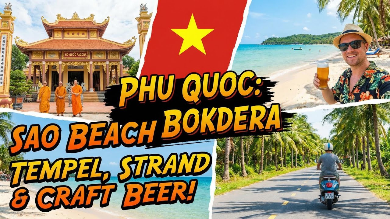 🇻🇳 Ein perfekter Tag auf PHU QUOC: Traumstrände, Tempel & Craft Beer!
