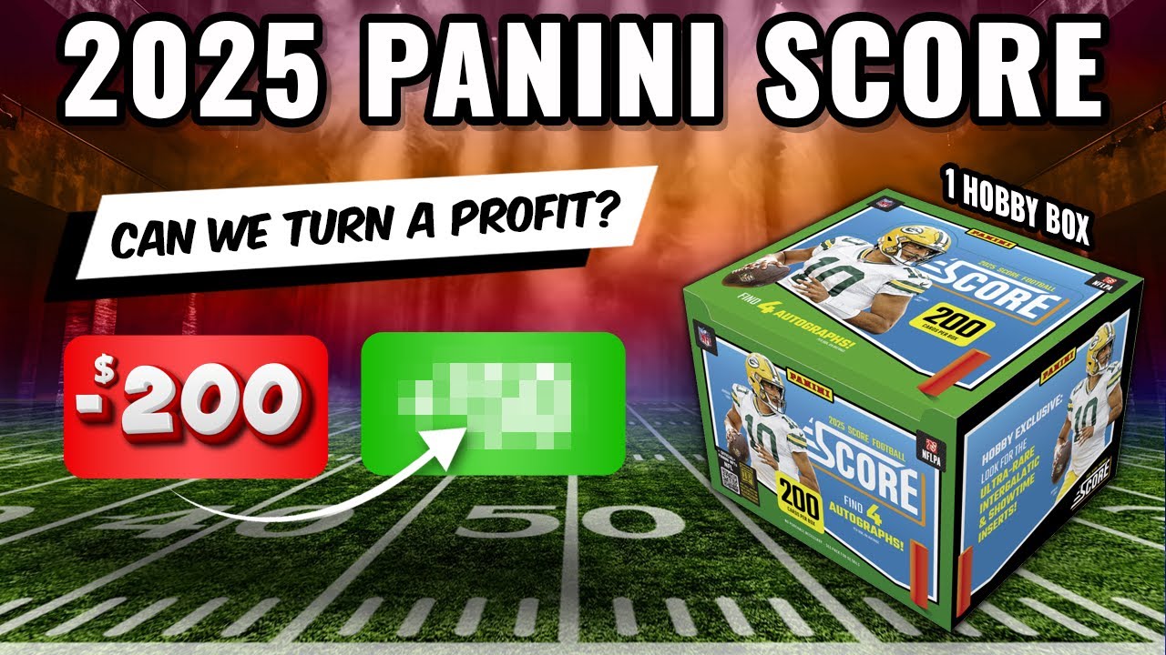 ОГРОМНЫЙ АВТО!!!🚨ПРОФИТ ЧЕЛЛЕНДЖ🚨 ФУТБОЛЬНАЯ КОРОБКА PANINI SCORE 2025