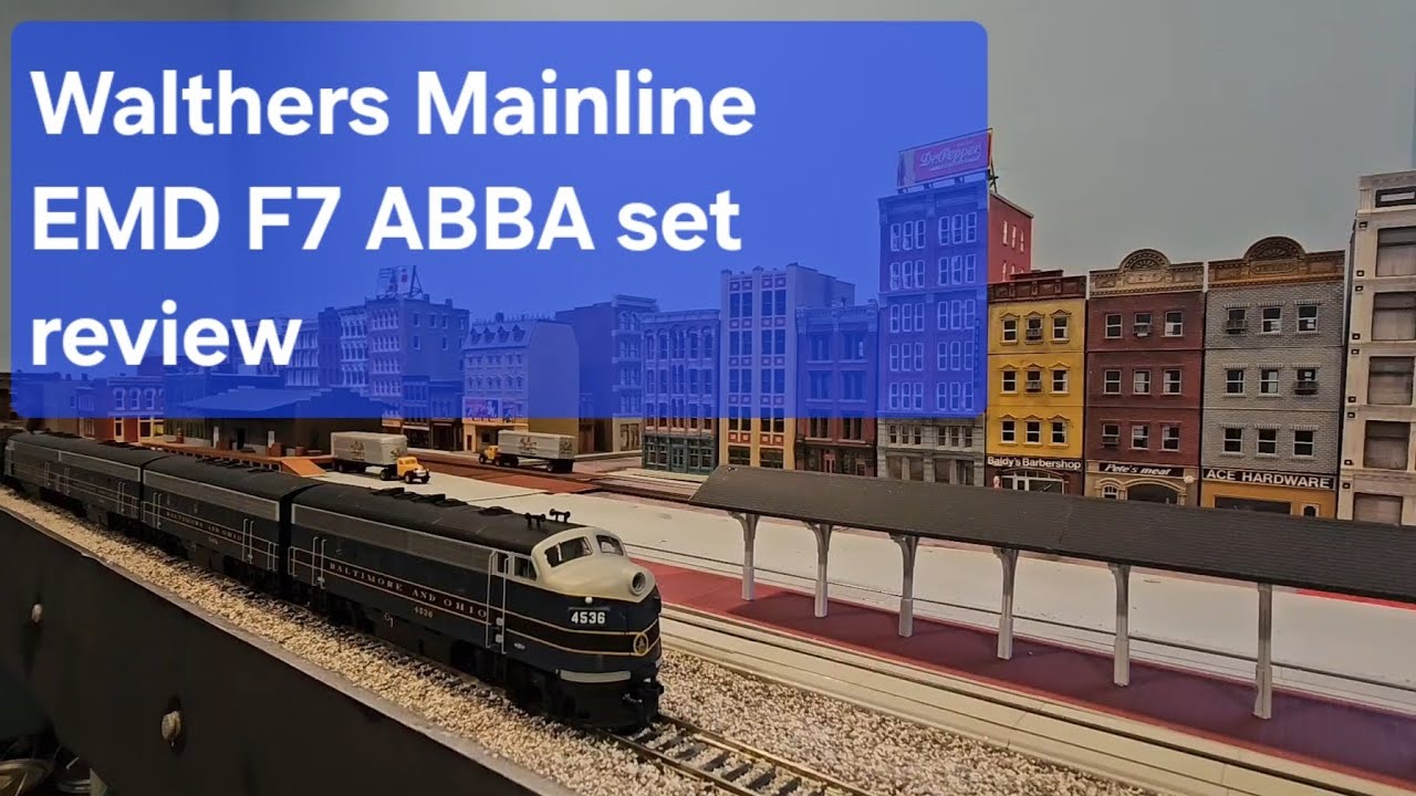 Walthers Mainline EMD F7 ABBA Set Review. Review 6