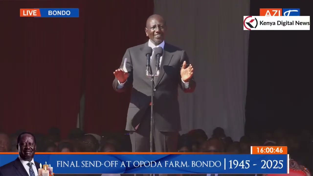 President Ruto finally reveals how he received Raila Odinga's death news