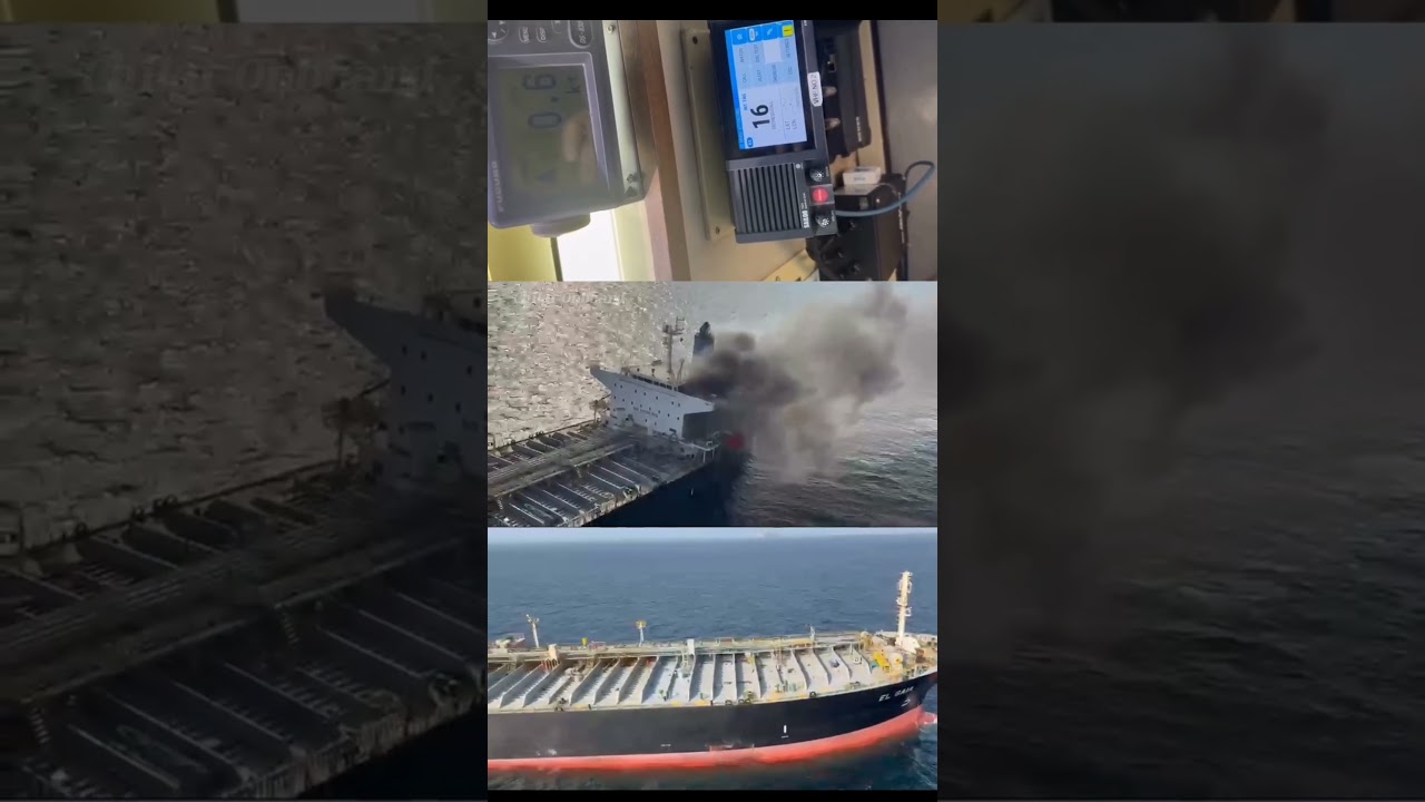 🚨 TANKER SHIP ATTACK ⚓🔥Merchant ships face real danger at sea. 🌊Respect the Seafarers. ❤️#sea #ship