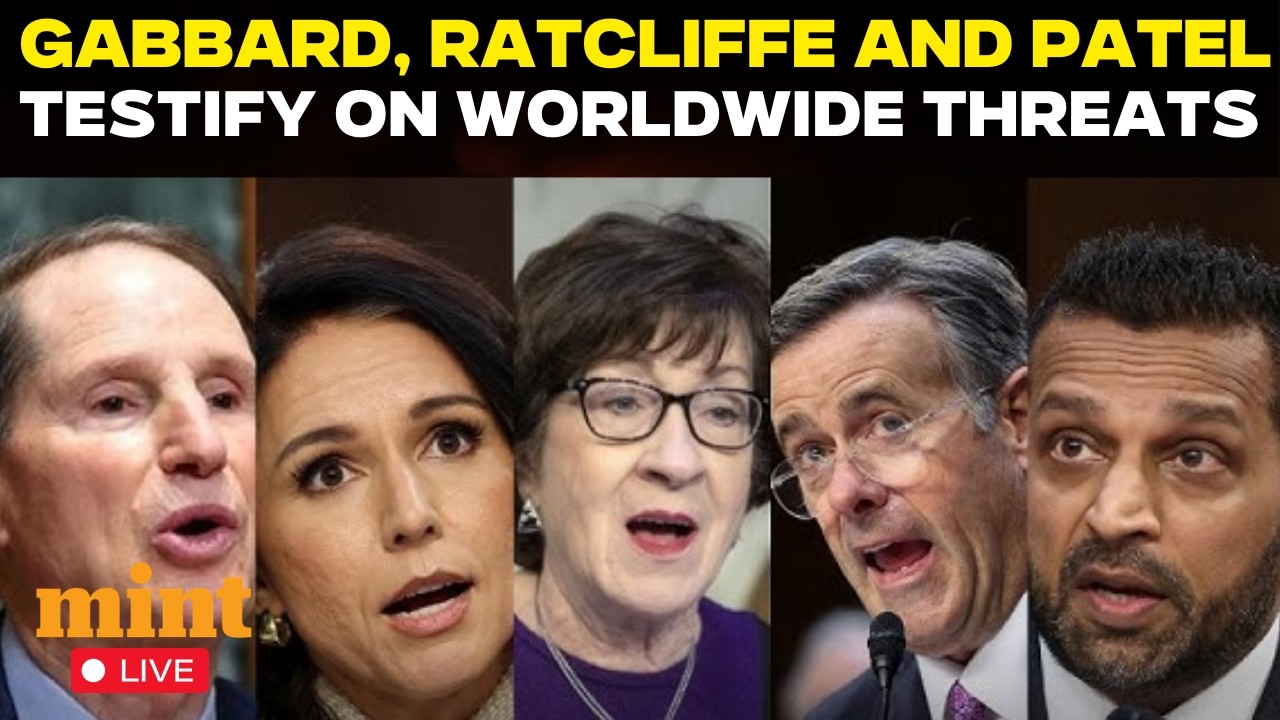 US Senate LIVE: Tulsi Gabbard, Ratcliffe Testifies on Global Threats | Kash Patel | US Iran War