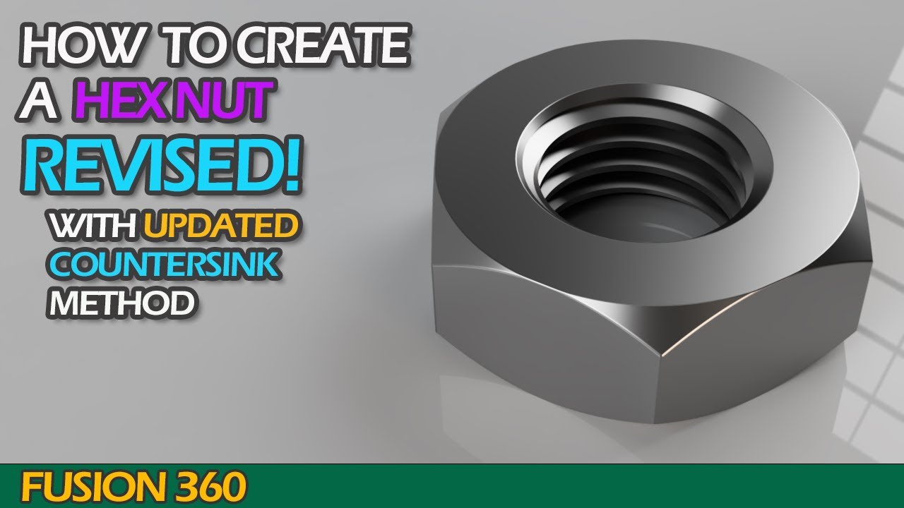 Создайте улучшенную шестигранную гайку! | fusion 360