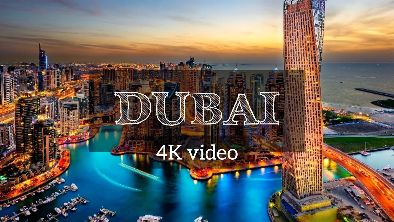 Dubai Drone view 15 Minute Music Meditation Soothing Calming Positive Energy Tourist Travel World 4K