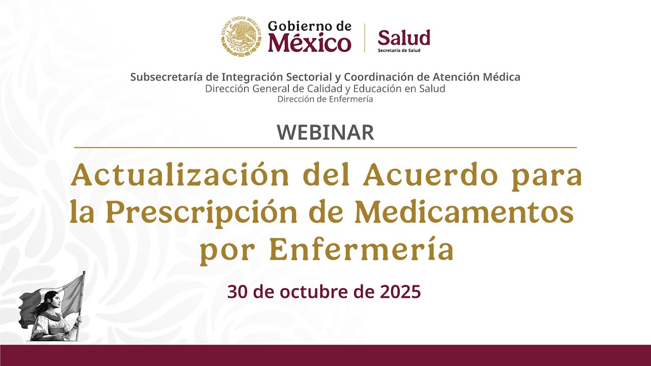 Actualizaci&oacute;n del Acuerdo para la Prescripci&oacute;n de Medicamentos por Enfermer&iacute;a (Webinar)