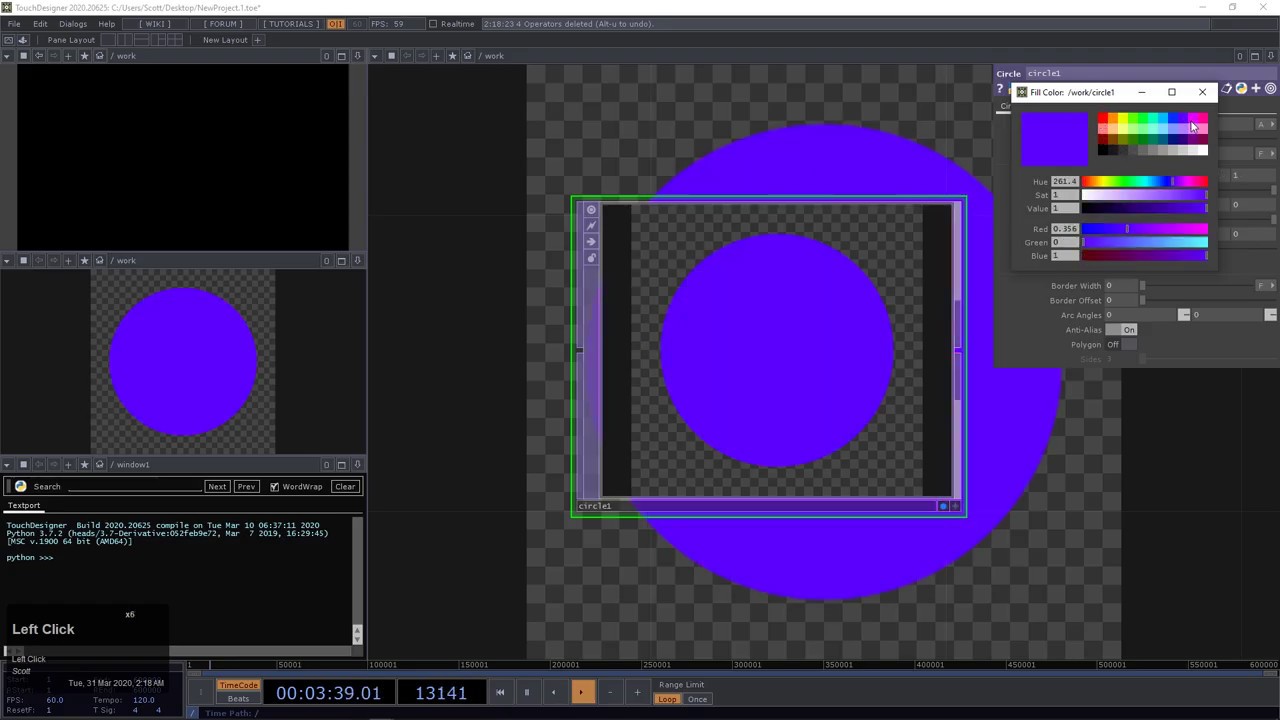 Circle TOP in TouchDesigner