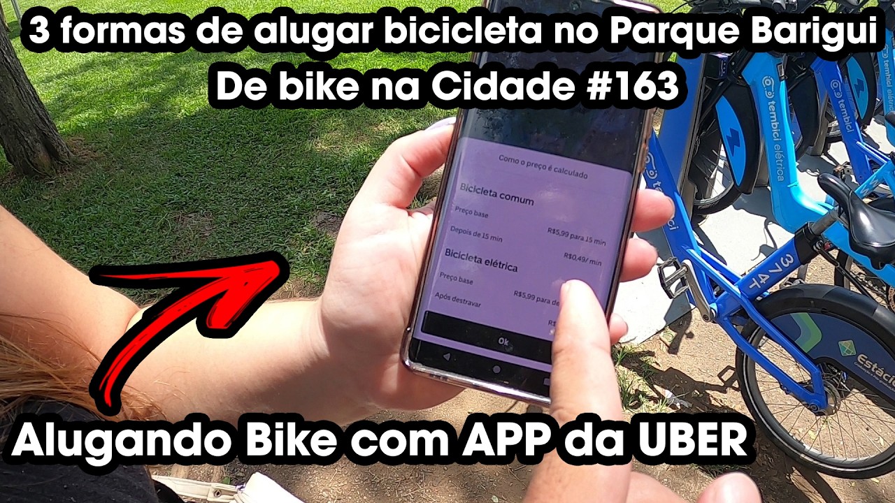 Como alugar bicicleta no Parque Barigui + Aluguel de bike pelo APP da Uber | De Bike na Cidade #163