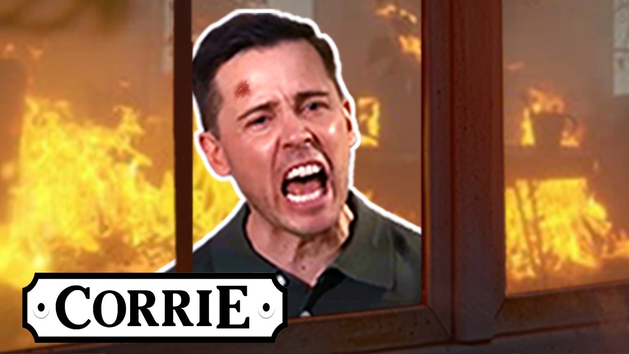 Theo Trapped Todd In A Deadly Fire | Coronation Street