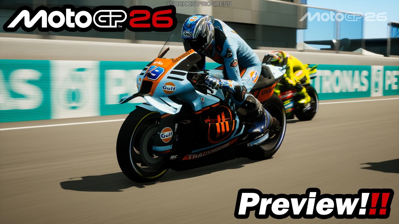 Предварительный обзор MotoGP 26 | Ливрея Gulf Trackhouse уже в игре!!!