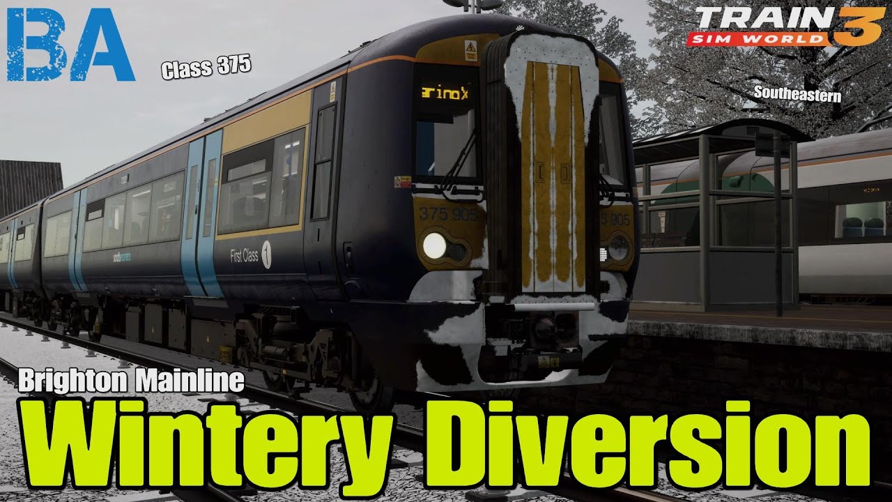 Wintery Diversion - Brighton Mainline - Train Sim World 3